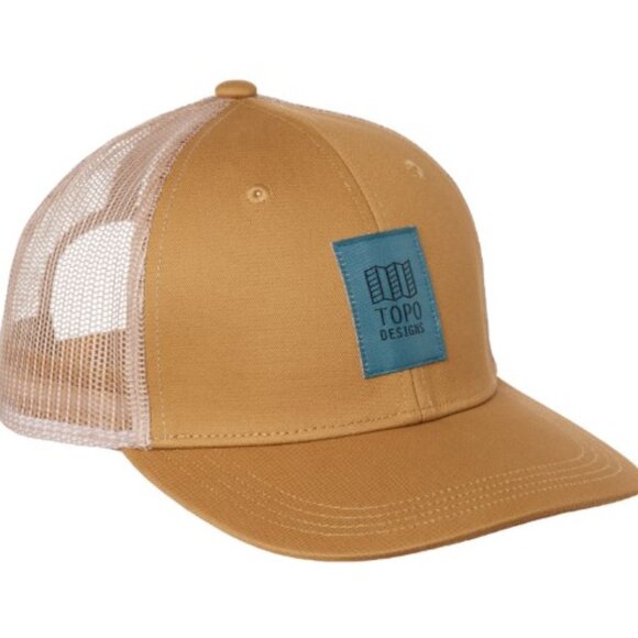 Topo Designs Beige and Blue Trucker Hat - Picture 5 of 5